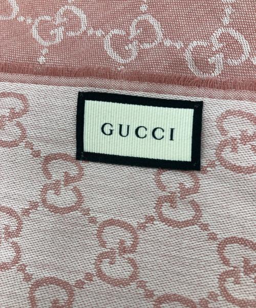 GUCCI（グッチ）GUCCI (グッチ) 長方形ストール ピンク 未使用品の古着・服飾アイテム