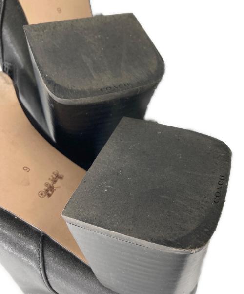 COACH（コーチ）COACH (コーチ) シェイブーツ ブラック サイズ:6の古着・服飾アイテム