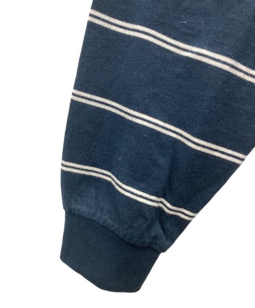FreshService（フレッシュサービス）FreshService (フレッシュサービス) MULTI BORDER L/S TEE ネイビー×ホワイト サイズ:ワンサイズの古着・服飾アイテム