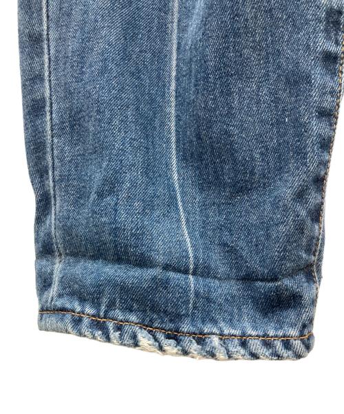 doublet（ダブレット）doublet (ダブレット) DAMAGED SILK DENIM PANTS インディゴ サイズ:Sの古着・服飾アイテム