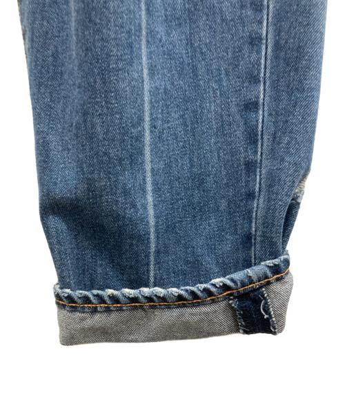 doublet（ダブレット）doublet (ダブレット) DAMAGED SILK DENIM PANTS インディゴ サイズ:Sの古着・服飾アイテム