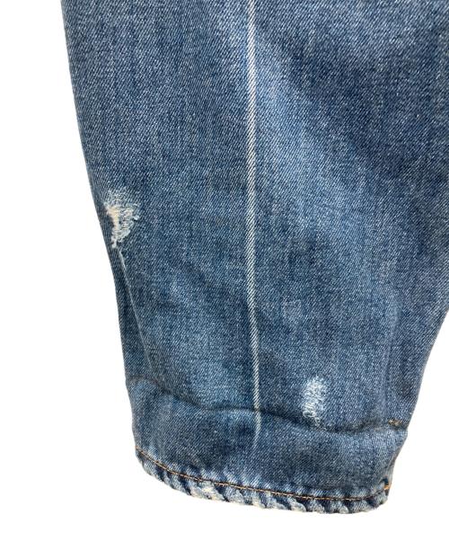 doublet（ダブレット）doublet (ダブレット) DAMAGED SILK DENIM PANTS インディゴ サイズ:Sの古着・服飾アイテム