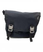 basiackバジャック）の古着「コブラバックルメッセンジャーバッグ」｜ブラック