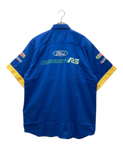 Ford（フォード）Ford (フォード) レーシングピットシャツ ブルー×イエロー サイズ:不明の古着・服飾アイテム