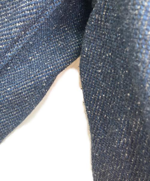 STUDIO D'ARTISAN（ステュディオダルチザン）STUDIO D'ARTISAN (ステュディオダルチザン) ツイードジャケット ネイビー サイズ:42の古着・服飾アイテム