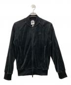 adidasアディダス）の古着「SSTアディカラー ベロアトラックトップ」｜ブラック