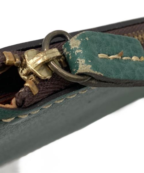 姫路レザー（ヒメジレザー）姫路レザー (ヒメジレザー) 長財布 グリーンの古着・服飾アイテム