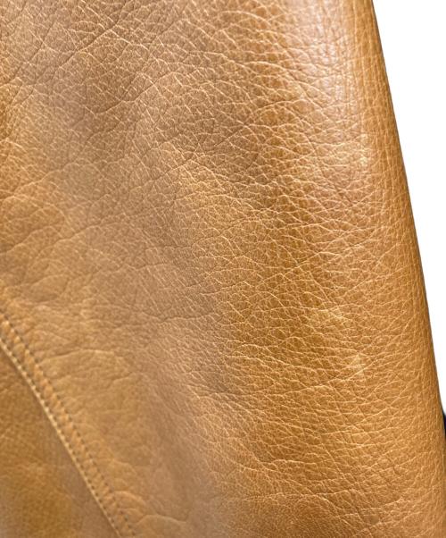 WACKO MARIA（ワコマリア）WACKO MARIA (ワコマリア) 切替レザースタジャン ブラック×オレンジ サイズ:Sの古着・服飾アイテム