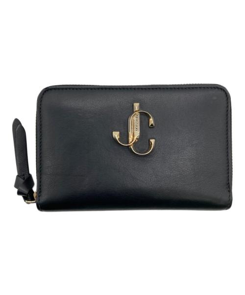 JIMMY CHOO（ジミーチュウ）JIMMY CHOO (ジミーチュウ) 2つ折り財布 ブラックの古着・服飾アイテム