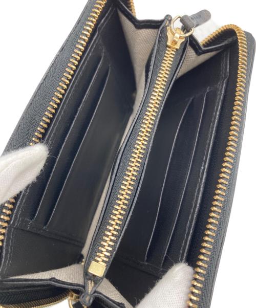JIMMY CHOO（ジミーチュウ）JIMMY CHOO (ジミーチュウ) 2つ折り財布 ブラックの古着・服飾アイテム