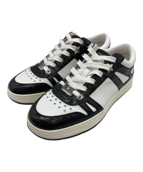 JIMMY CHOO（ジミーチュウ）JIMMY CHOO (ジミーチュウ) ハワイ ブラック×ホワイト サイズ:39の古着・服飾アイテム