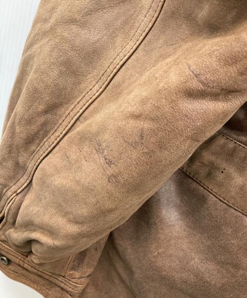 Thinsulate（シンサレート）Thinsulate (シンサレート) レザージャケット ブラウン サイズ:Lの古着・服飾アイテム