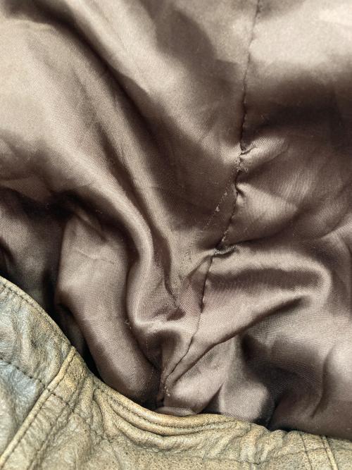 Thinsulate（シンサレート）Thinsulate (シンサレート) レザージャケット ブラウン サイズ:Lの古着・服飾アイテム