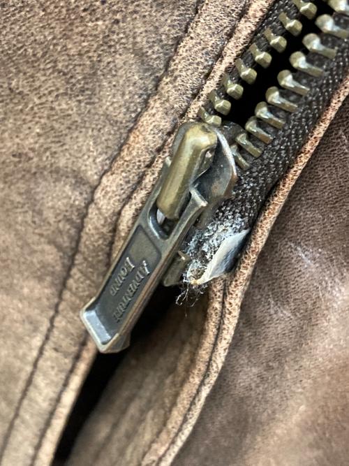 Thinsulate（シンサレート）Thinsulate (シンサレート) レザージャケット ブラウン サイズ:Lの古着・服飾アイテム