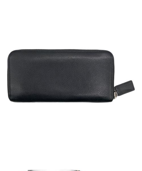 Saint Laurent Paris（サンローランパリ）Saint Laurent Paris (サンローランパリ) ラウンドファスナー長財布 ブラックの古着・服飾アイテム