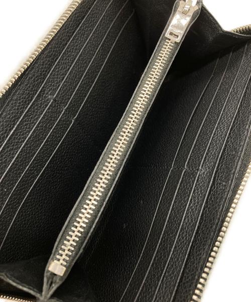 Saint Laurent Paris（サンローランパリ）Saint Laurent Paris (サンローランパリ) ラウンドファスナー長財布 ブラックの古着・服飾アイテム