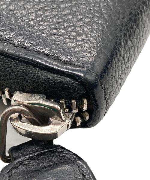 Saint Laurent Paris（サンローランパリ）Saint Laurent Paris (サンローランパリ) ラウンドファスナー長財布 ブラックの古着・服飾アイテム