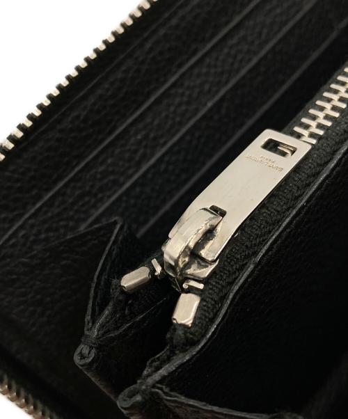 Saint Laurent Paris（サンローランパリ）Saint Laurent Paris (サンローランパリ) ラウンドファスナー長財布 ブラックの古着・服飾アイテム