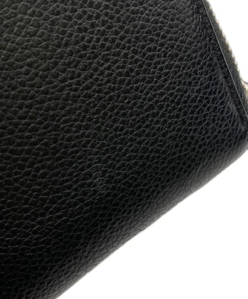 Saint Laurent Paris（サンローランパリ）Saint Laurent Paris (サンローランパリ) ラウンドファスナー長財布 ブラックの古着・服飾アイテム