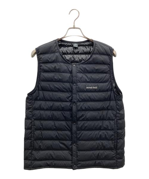 mont-bell（モンベル）mont-bell (モンベル) スペリオダウン ラウンドネックベスト ブラック サイズ:Lの古着・服飾アイテム