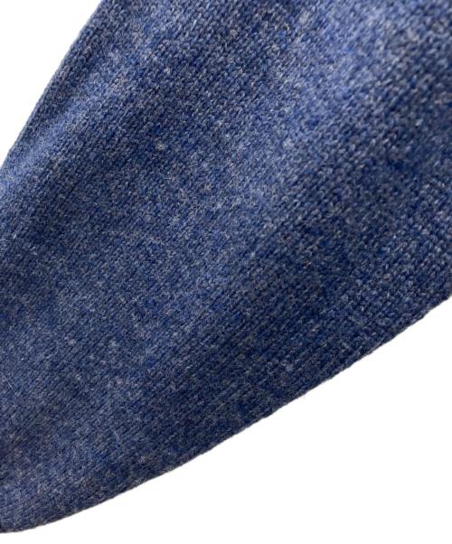 Aquascutum（アクアスキュータム）Aquascutum (アクアスキュータム) plating ZIPUP KNIT ブルー サイズ:Lの古着・服飾アイテム