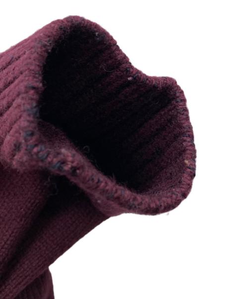 Aquascutum（アクアスキュータム）Aquascutum (アクアスキュータム) ジップニットカーディガン レッド サイズ:Lの古着・服飾アイテム