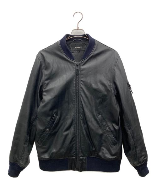 AVIREX（アヴィレックス）AVIREX (アヴィレックス) ブルゾン ブラック サイズ:XLの古着・服飾アイテム
