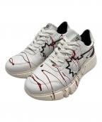 URBAN SUNアーバンサン）の古着「スニーカー」｜アイボリー×レッド×ブラック