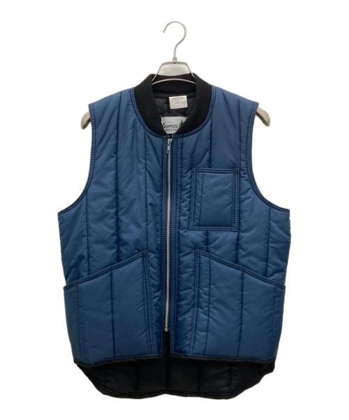 Samco（サムコ）samco (サムコ) ダウンベスト ブルー サイズ:Lの古着・服飾アイテム
