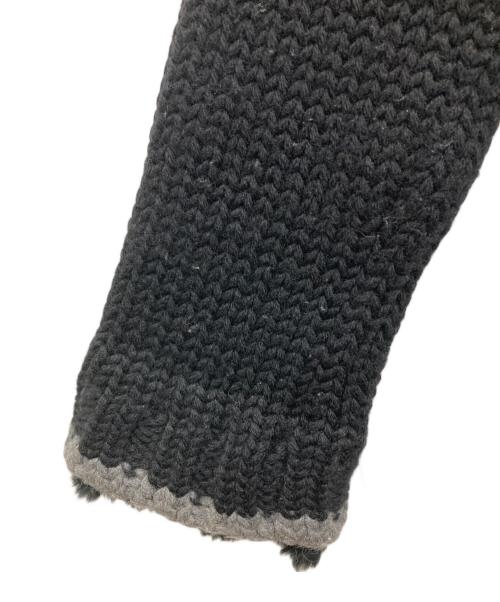 BURBERRY BLACK LABEL（バーバリーブラックレーベル）BURBERRY BLACK LABEL (バーバリーブラックレーベル) ラビットファーニットジャケット ブラック サイズ:2の古着・服飾アイテム