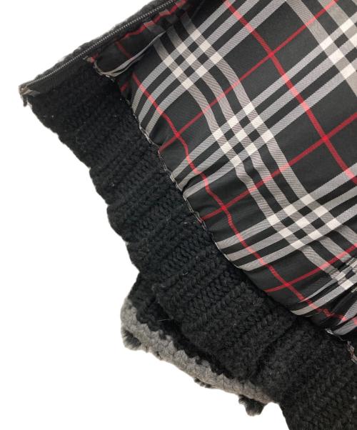 BURBERRY BLACK LABEL（バーバリーブラックレーベル）BURBERRY BLACK LABEL (バーバリーブラックレーベル) ラビットファーニットジャケット ブラック サイズ:2の古着・服飾アイテム