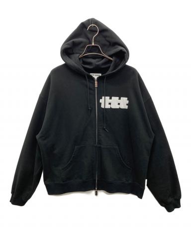 中古・古着通販】TTT MSW (ティー) ロゴジップパーカー ブラック