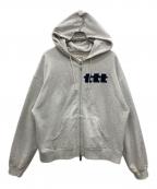 TTT MSWティー）の古着「ロゴジップパーカー」｜グレー