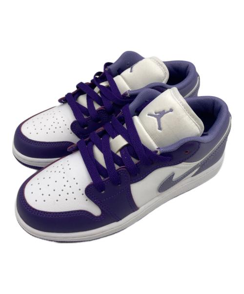 NIKE（ナイキ）NIKE (ナイキ) AIR JORDAN1 パープル×ホワイト サイズ:22.5の古着・服飾アイテム