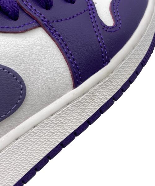 NIKE（ナイキ）NIKE (ナイキ) AIR JORDAN1 パープル×ホワイト サイズ:22.5の古着・服飾アイテム