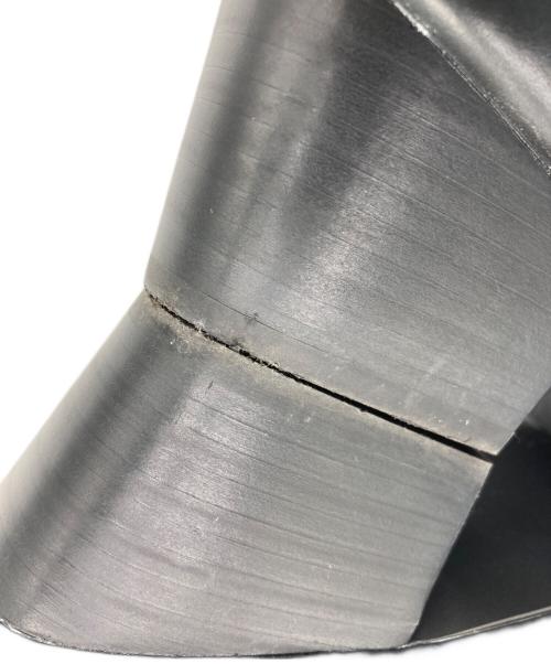 TODAYFUL（トゥデイフル）TODAYFUL (トゥデイフル) SQUARE LEATHER SABOT ブラック サイズ:37（23.5）の古着・服飾アイテム