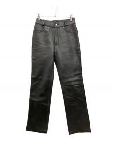 nonnative ノンネイティブ レザーパンツ ブラック サイズ1 中古・古着通販】nonnative (ノンネイティブ) レザーパンツ ブラック