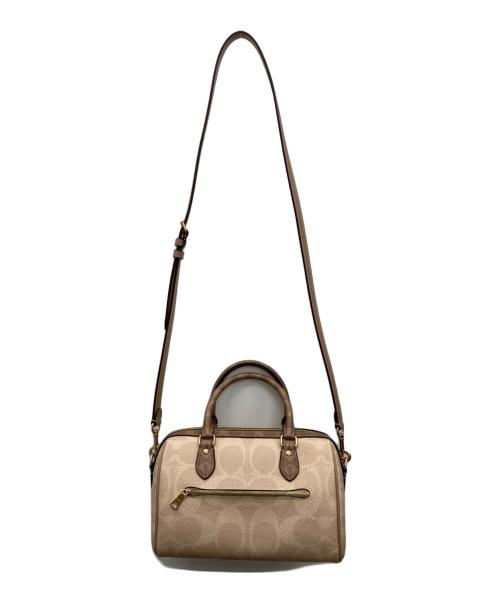 COACH（コーチ）COACH (コーチ) ローアン サッチェル バッグ・ブロックド ベージュの古着・服飾アイテム
