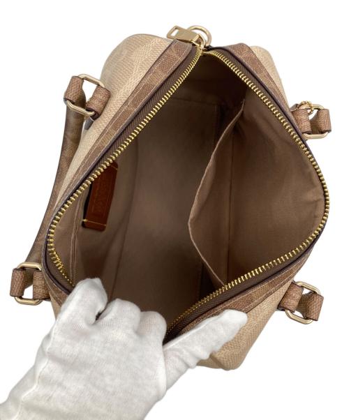 COACH（コーチ）COACH (コーチ) ローアン サッチェル バッグ・ブロックド ベージュの古着・服飾アイテム