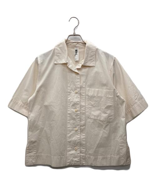 MHL（エムエイチエル）MHL (エムエイチエル) オープンカラー半袖シャツ アイボリー サイズ:2の古着・服飾アイテム