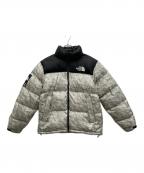 THE NORTH FACE×SUPREMEザ ノース フェイス×シュプリーム）の古着「Paper Print Nuptse Jacket」｜ライトグレー