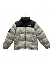 THE NORTH FACE×SUPREME（ザ ノース フェイス×シュプリーム）の古着「Paper Print Nuptse Jacket」｜ライトグレー