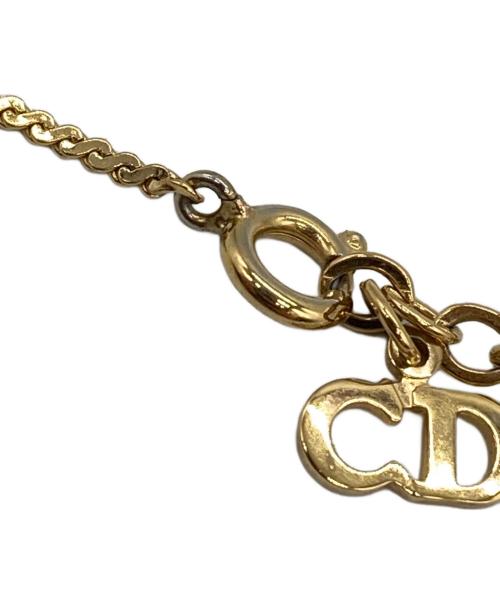 Christian Dior（クリスチャン ディオール）Christian Dior (クリスチャン ディオール) ロゴネックレス ゴールドの古着・服飾アイテム