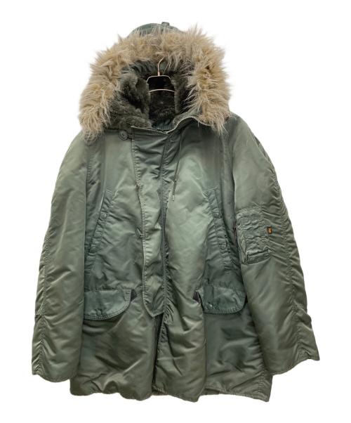 ALPHA（アルファ）ALPHA (アルファ) フライトジャケット オリーブ サイズ:Lの古着・服飾アイテム