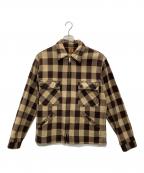 HUMAN MADEヒューマンメイド）の古着「ジップジャケット」｜ベージュ×ブラウン