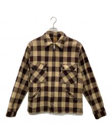 HUMAN MADE（ヒューマンメイド）の古着「ジップジャケット」｜ベージュ×ブラウン