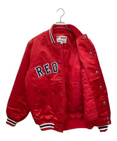 Majestic MLB（マジェスティック）Majestic MLB (マジェスティック) スタジャン レッド サイズ:Sの古着・服飾アイテム