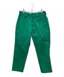 BEDWIN & the heartbreakers×Dickies（ベドウィンアンドザ ハートブレイカーズ×ディッキーズ）の古着「9/L DICKIES T/C PANTS “JESSEE”」｜グリーン