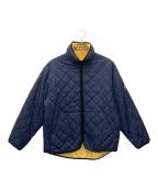 NAUTICAノーティカ）の古着「キルティングジャケット」｜ネイビー×イエロー