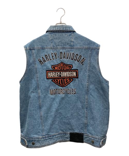 HARLEY-DAVIDSON（ハーレーダビッドソン）HARLEY-DAVIDSON (ハーレーダビッドソン) デニムジャケット ブルー サイズ:Mの古着・服飾アイテム